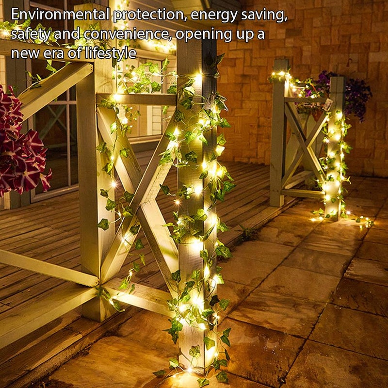 Christmas Lights, Twinkling Tree Garland, Glowing Fairy Light Olive Vine Garland for Fireplace Christmas Thanksgiving Home (C 10Meters) - Image 3